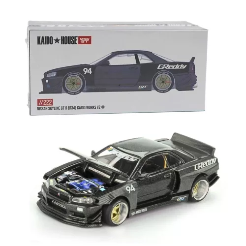 01KYVGX0J4H46RMYMTR4C5N40Y Kaido House x MiniGT #222 Nissan Skyline GTR R34 Kaido Work V2