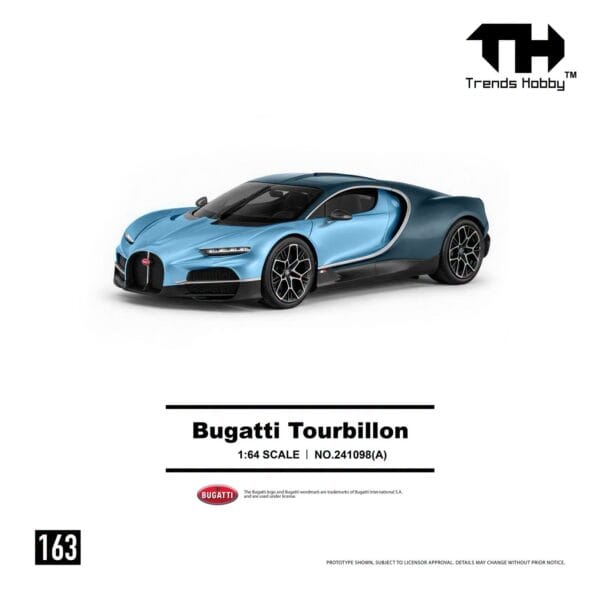 (預訂 Pre Order) Trends Hobby 1/64 Bugatti Tourbillon - Blue Atlantic