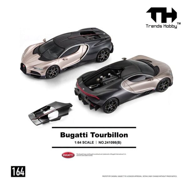 (預訂 Pre Order) Trends Hobby 1/64 Bugatti Tourbillon - Dore