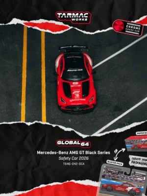 (預訂 Pre Order) TARMAC Works GLOBAL64 T64G-042-SCA 1/64 Mercedes-Benz AMG GT Black Series Safety Car 2026 (紙盒包裝)