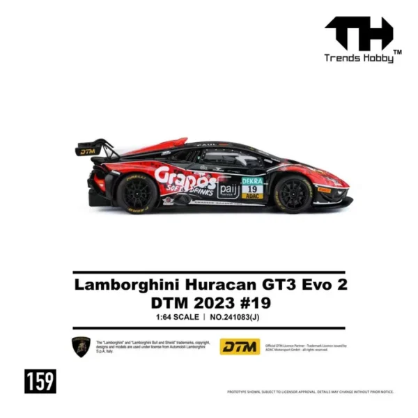 (預訂 Pre Order) Trends Hobby 1/64 Lamborghini Huracan GT3 EVO2 - DTM 2023