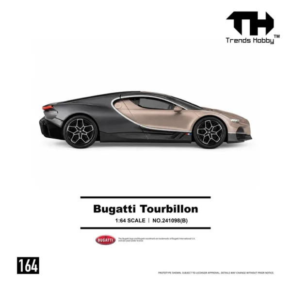 (預訂 Pre Order) Trends Hobby 1/64 Bugatti Tourbillon - Dore
