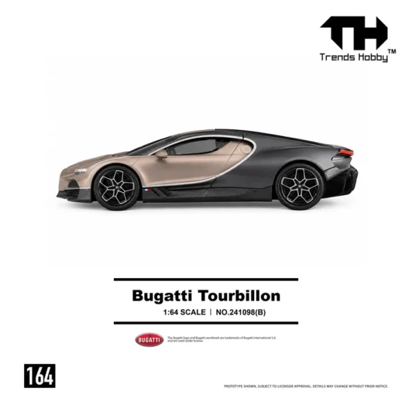 (預訂 Pre Order) Trends Hobby 1/64 Bugatti Tourbillon - Dore