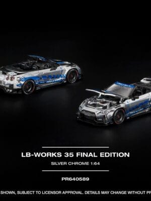 PR640589 (預訂 Pre Order) Pop Race PR640589 1/64 LB-WORKS 35 FINAL EDITION SILVER CHROME NEW TOOLING