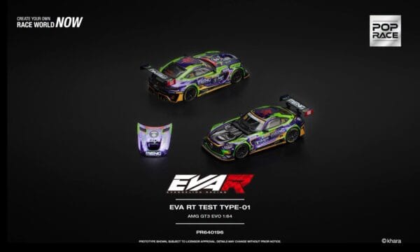 (預訂 Pre Order) Pop Race PR640196 1/64 EVA RT TEST Type-01 AMG GT3 EVO Macau GP 2023