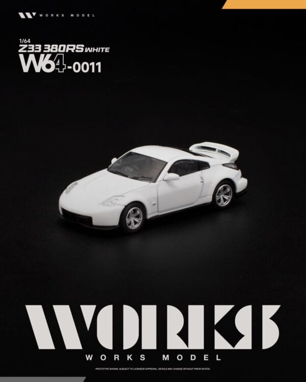 W640011 (預訂 Pre Order) Works Model W640011 1/64 Z33 380RS WHITE