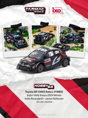T64-085-24SAF69 (預訂 Pre Order) TARMAC Works HOBBY64 T64-085-24SAF69 1/64 Toyota GR YARIS Rally1 HYBRID Safari Rally Kenya 2024 Winner
