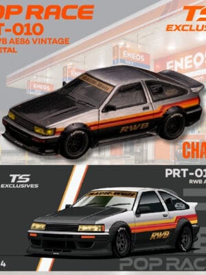 (預訂 Pre Order) POPRACE x TOKYO STATION (TS) PRT010 1/64 RWB AE86 VINTAGE Red Chrome (12件)(11+1 Chase特別版)