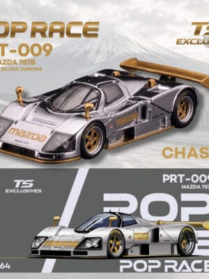 (預訂 Pre Order) POPRACE x TOKYO STATION (TS) PRT009 1/64 MAZDA 787B TEST CAR SILVER CHROME (12件)(11+1 Chase特別版)
