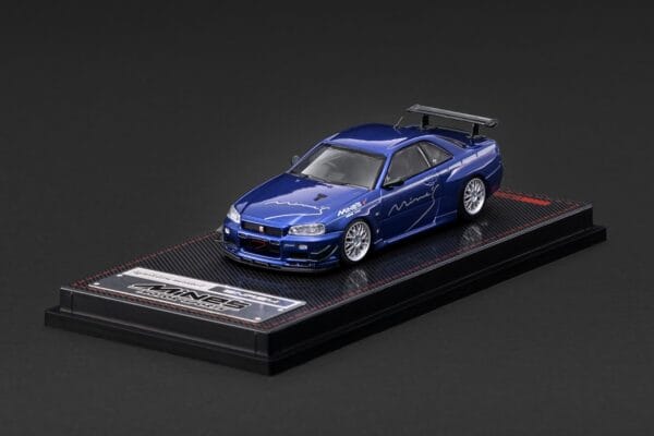 IG4094 (預訂 Pre Order) Ignition Model IG4094 1/64 Nissan Skyline GT-R Mine's (R34) Blue Metallic