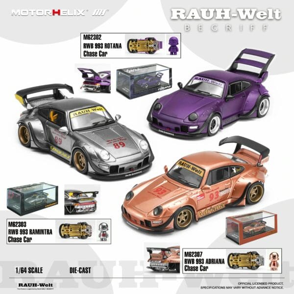 (預訂 Pre Order) MOTORHELIX 1/64 RWB 993
