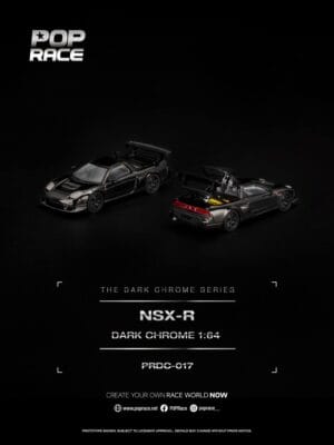 PRDC017 (預訂 Pre Order) Pop Race PRDC017 1/64 Honda NSX-R DARK CHROME