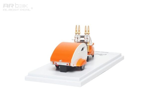 630301001_3 (預訂 Pre Order) AR Box 630301001 1/64 BMW Isetta - Orange Trailer Set