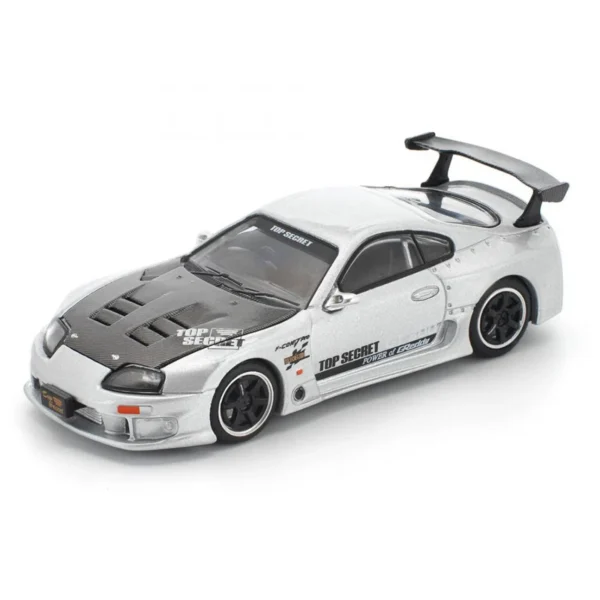 PR640324_1 POP Race 1/64 PR64-0324 - TOP SECRET GT300 SUPRA SILVER
