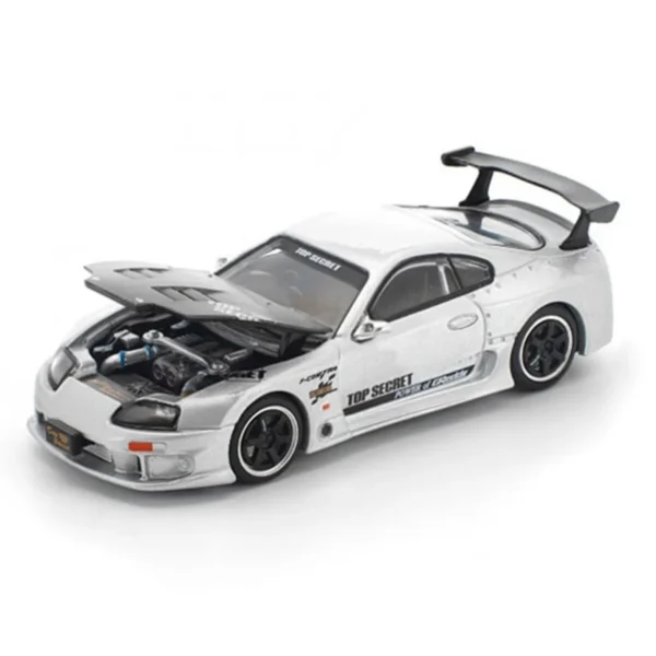 PR640324_2 POP Race 1/64 PR64-0324 - TOP SECRET GT300 SUPRA SILVER