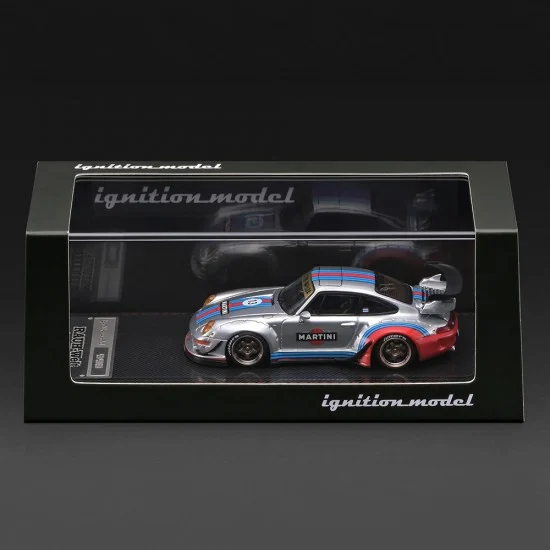 IG4213_2 (預訂 Pre Order) Ignition Model 1/64 IG4213 RWB 993 Silver (Martini Livery)
