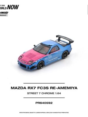 639240325283030000 POP Race 1/64 - MAZDA RX7 (FC3S) RE-AMEMIYA STREET7 CHROME