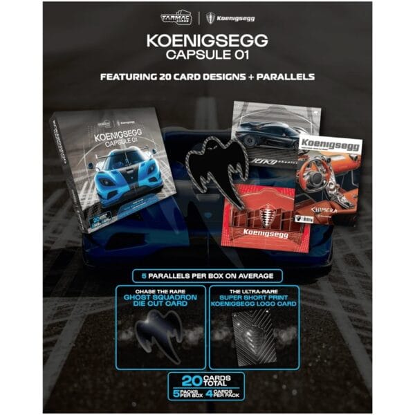 (預訂 Pre Order) Tarmac Cards TCP-KOE-01 Koenigsegg Capsule 01