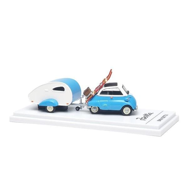 (預訂 Pre Order) AR Box 630307001 1/64 BMW Isetta - Blue Trailer Set