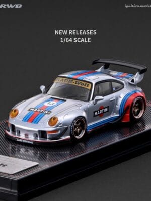 IG4213 (預訂 Pre Order) Ignition Model 1/64 IG4213 RWB 993 Silver (Martini Livery)