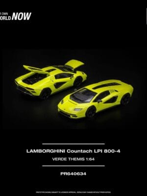 PR640634 (預訂 Pre Order) Pop Race PR640634 1/64 LAMBORGHINI COUNTACH LPI 800-4 VERDE THEMIS