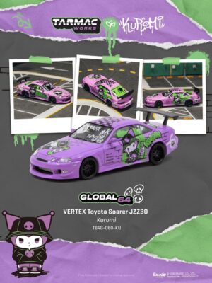 T64G-080-KU (預訂 Pre Order) Tarmac Works T64G-080-KU 1/64 VERTEX Toyota Soarer JZZ30 Kuromi