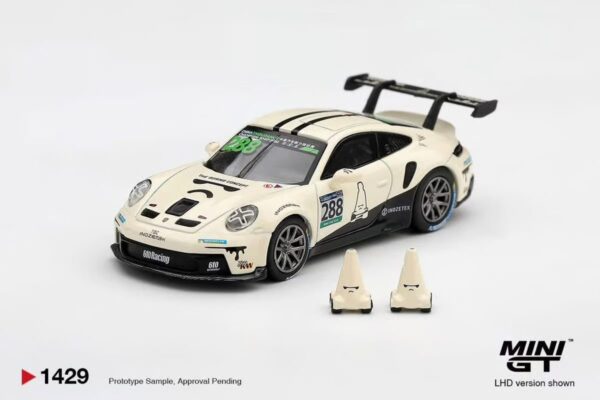 (預訂 Pre Order) MINI GT 1/64 MGT01429-CH Porsche 911 GT3 Cup #288 610 Racing 2024 China Endurance Championship (With 2 Traffic Cones) LHD
