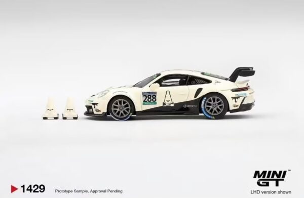 (預訂 Pre Order) MINI GT 1/64 MGT01429-CH Porsche 911 GT3 Cup #288 610 Racing 2024 China Endurance Championship (With 2 Traffic Cones) LHD