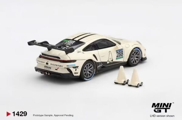 (預訂 Pre Order) MINI GT 1/64 MGT01429-CH Porsche 911 GT3 Cup #288 610 Racing 2024 China Endurance Championship (With 2 Traffic Cones) LHD