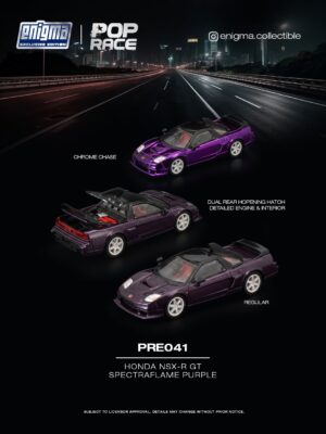 PRE041 (預訂 Pre Order) Pop Race Enigma PRE041 1/64 HONDA NSX-R GT - SPECTRAFLAME PURPLE