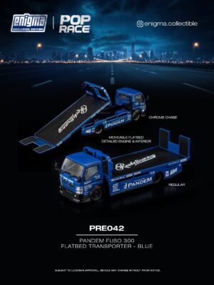 WhatsApp Image 2026-10-23 at 21.29.09 (預訂 Pre Order) Pop Race Enigma PRE042 1/64 PANDEM FUSO 300 TRANSPORTER - BLUE