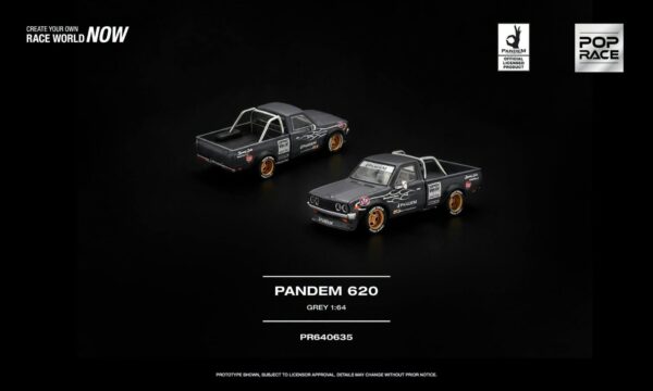 (預訂 Pre Order) Pop Race PR640635 1/64 PANDEM 620 GREY