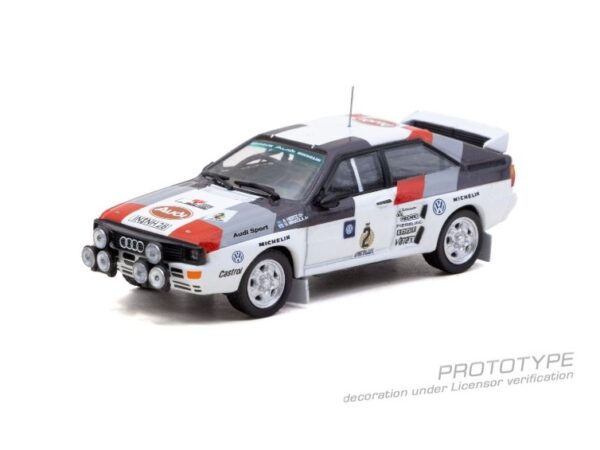 圖片 1 (預訂 Pre Order) Tarmac Works T64-065-83RA02 1/64 Audi Quattro A2 Gr.B Rally Rally Argentina 1983 Winner Hannu Mikkola / Arne Hertz